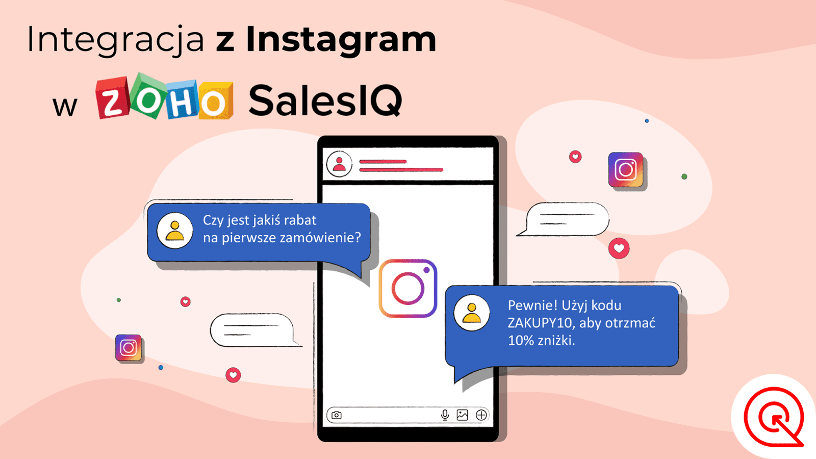 Nowość dla małych biznesów: integracja SalesIQ z Instagramem